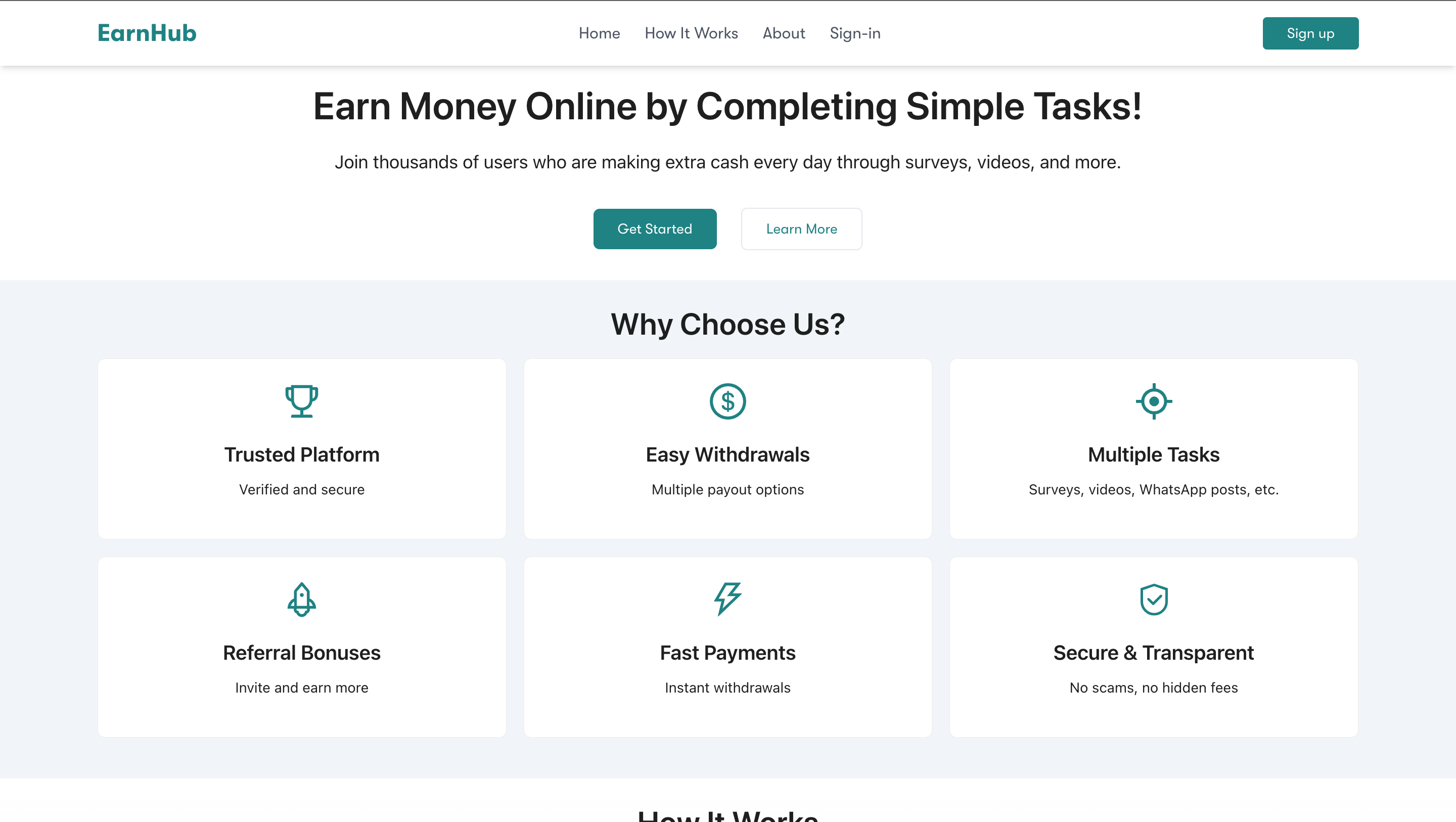 EarnHub - Online Earn Platform
